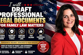 draft professional iegal documents for family law matters