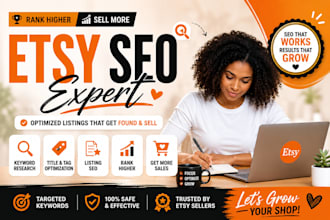 etsy seo etsy title etsy digital product listing design etsy shop setup