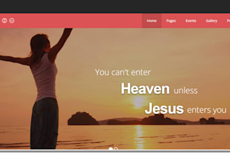 design responsive spiritual landing page church website astrology sales funnel