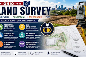 ohio residential commercial topographic site land survey