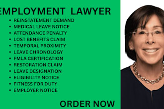 be your ny, ca, georgia, florida employment lawyer for wrongful firing and fmla