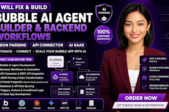 fix bubble ai agent builder backend workflows json parsing api connector ai saas