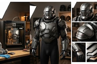 3d print and paint wearable cosplay armor 3d armor model 3d cosplay model print