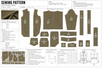 create digital sewing pattern, pattern grading, and clo 3d pattern making in pdf