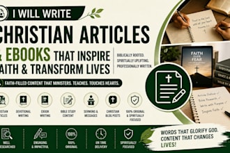 be your christian sermon book article writer christian novel ebook proofreading
