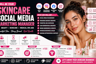 be your skincare social media marketing manager beauty skincare medical spa ads