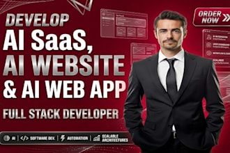 develop ai saas, ai website and ai web app as a full stack developer