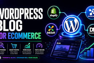 create wordpress blog for shopify inksoft deconetwork SEO store visibility