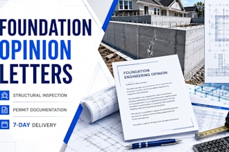 prepare foundation inspection and structural opinion letters
