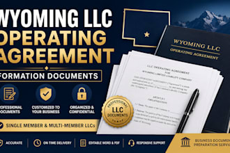 prepare your wyoming llc operating agreement and formation documents