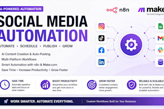 set up ai automation social media automation social media make com automation