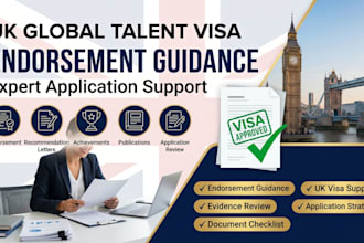 prepare UK global talent visa application global talent visa endorsement UK visa