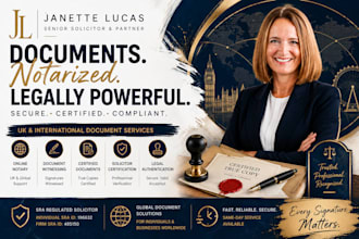 provide UK online notary, usps form 1583, notarize legal document, UK socilitor