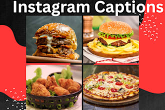 write viral instagram captions for food and restaurant posts