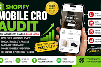 audit shopify store for conversion issues and sales leaks