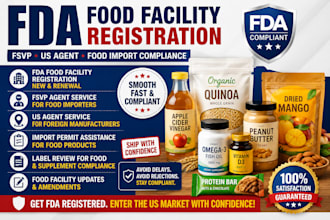 fda food facility registration fsvp agent import permit compliance