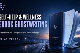 ghostwrite your self help or wellness ebook