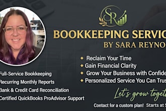 perform monthly bookkeeping services