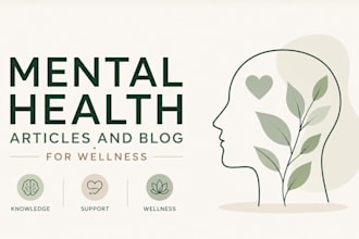 write engaging mental health and wellness blog articles
