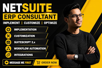 be your netsuite erp consultant for implementation, customization and support