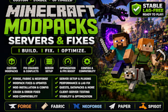 create fix optimize modpack minecraft forge cobblemon palworld server setup menu