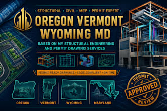 permit civil and structural engineering mep hvac plan oregon vermont wyoming MD