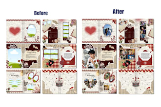create custom canva scrapbook for birthday annivarsary