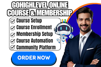 build gohighlevel online course website community platform ghl membership
