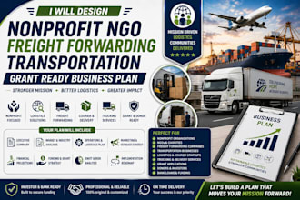 design nonprofit ngo freight forwarding transportation grant ready business plan
