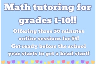 help you or your child improve in basic math, geometry and algebra