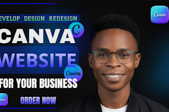 design a converting creator ugc portfolio website in canva