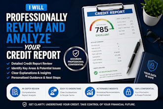 professionally review and analyze your credit report