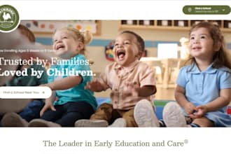 design wix preschool website montessori preschool early learning center website
