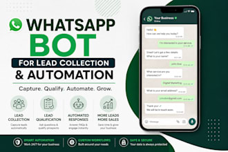 build a whatsapp bot for lead collection and automation