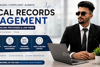 handle hipaacompliant medical records management and data entry