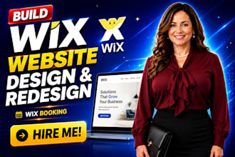 build wix website, design wix website, redesign wix, wix booking or redesign wix