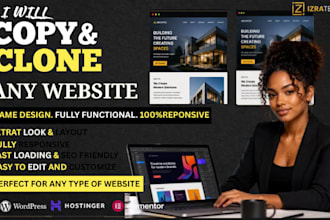 copy clone any website to wordpress, shopify or webflow