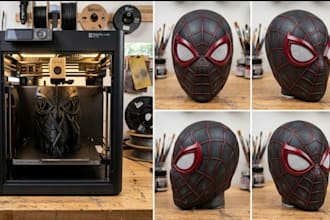 3d print and paint custom 3d mask 3d cosplay mask  anime mask 3d helmet printing