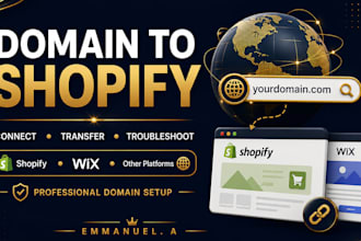 connect or transfer your domain to shopify
