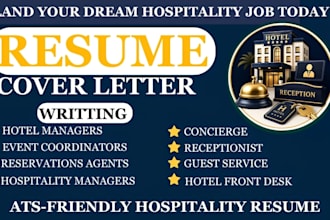 write an ats friendly hospitality and front desk resume
