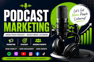 promote your podcast and grow your audience with podcast marketing