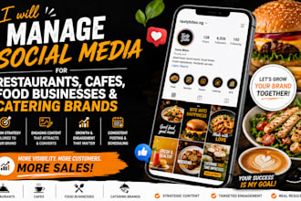 manage social media for restaurants cafes food businesses and catering brands