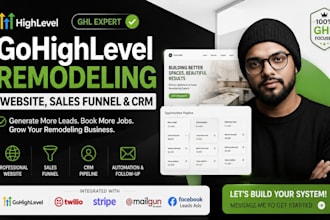 build gohighlevel remodeling website ghl sales funnel highlevel crm automation