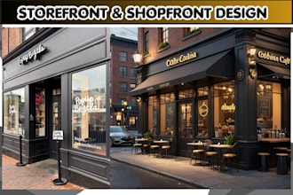 design window graphics shopfront storefront signage sign board amazon store