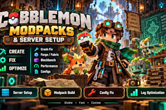 fix cobblemon modpacks server setup blockbench forge fabric mod crash relumi