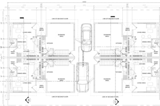 draft cad layout, 2d house expansion, construction drawing for mortgage approval