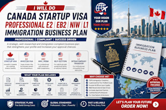 do canada startup visa professional e2 eb2 niw immigration l1 business plan