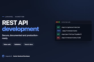 build a secure rest API with laravel and sanctum