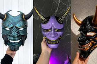 sculpt 3d mask 3d helmet cosplay mask cosplay armor 3d print and paint mask