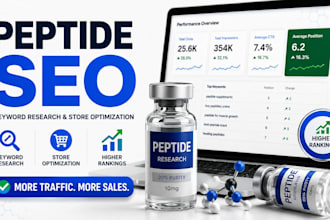 peptide SEO peptide keyword research peptide store optimization